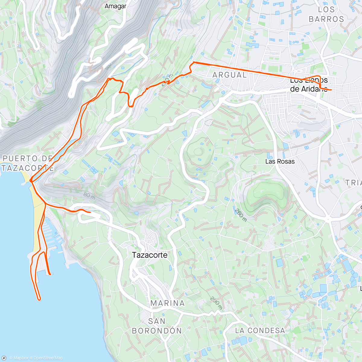 Map of the activity, Endurance run