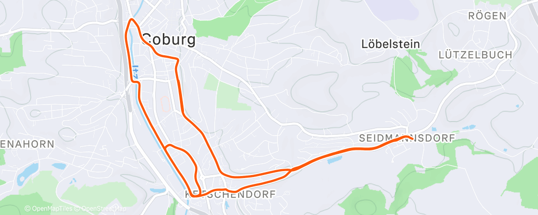 Map of the activity, GL mit 2x3x100m