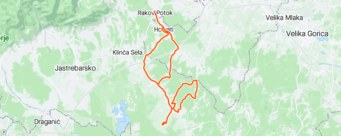 Karte der Aktivität „Biciklijada putevima bijele rode”