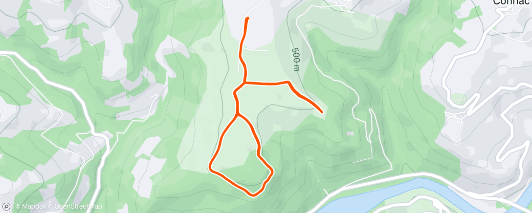 Map of the activity, Morning Run