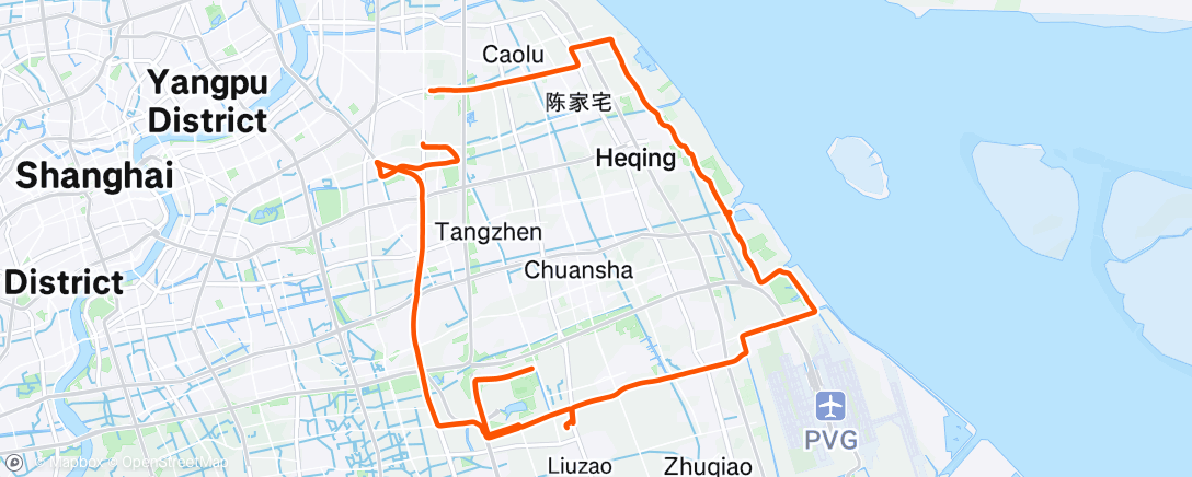 Map of the activity, 午后骑行