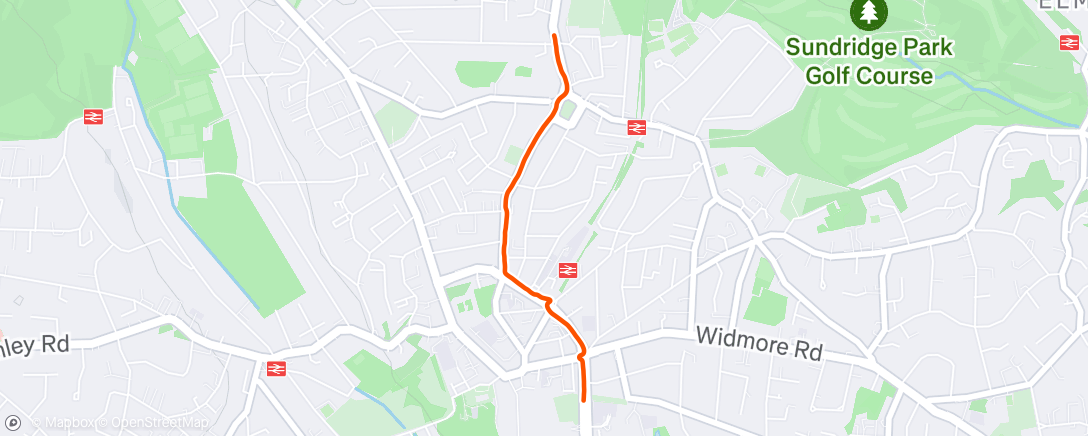 Map of the activity, R2R: Morning run to the gym