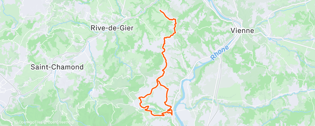 Map of the activity, Reprise sportive