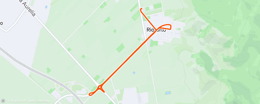 Map of the activity, Pedalata mattutina