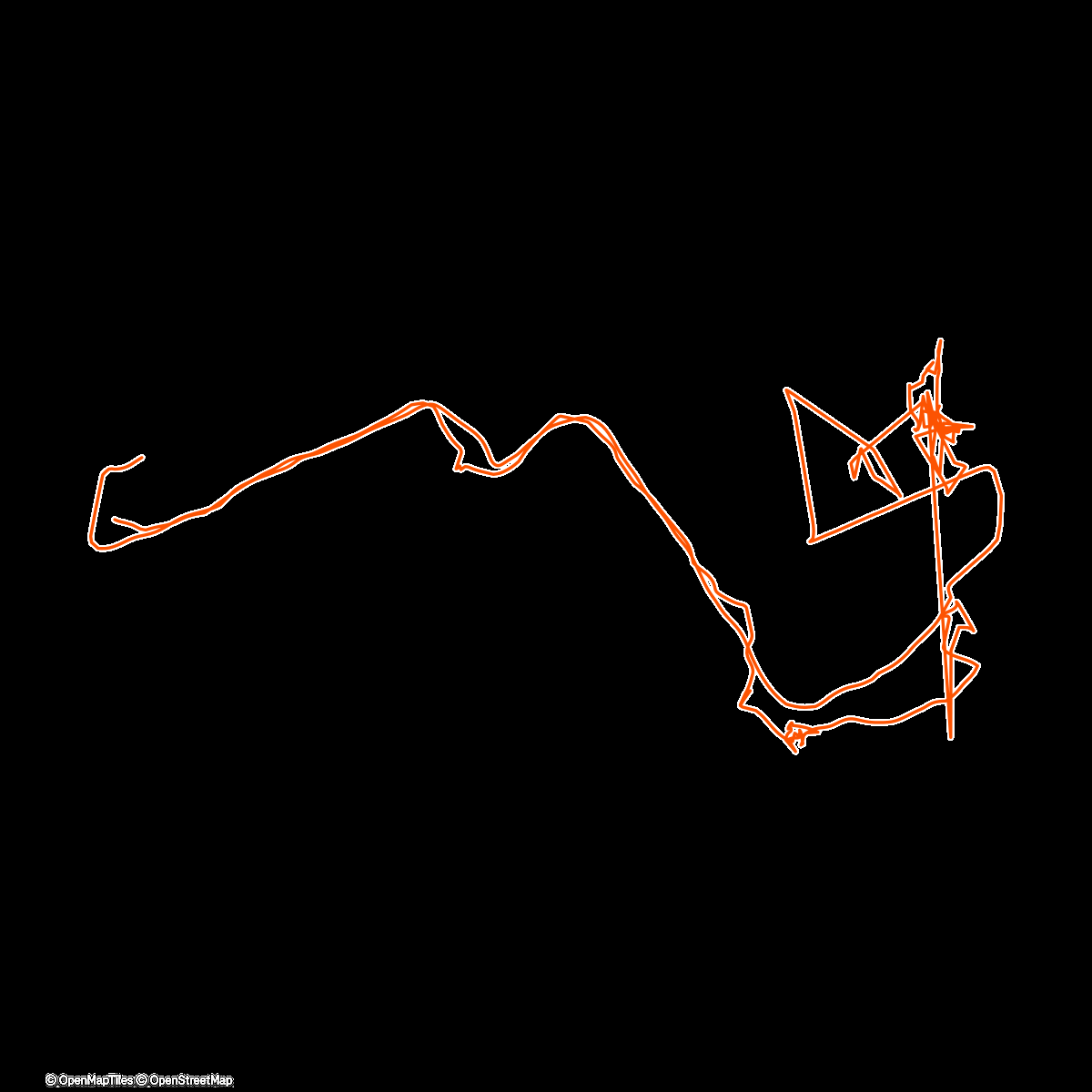 Map of the activity, Spaziergang am Nachmittag