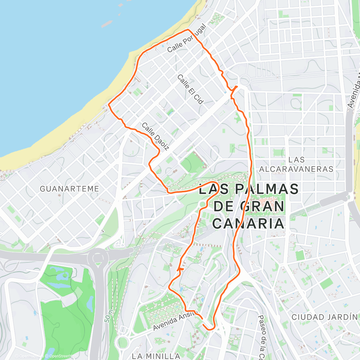 Map of the activity, Aamulenkki w/Nanna ja äiti