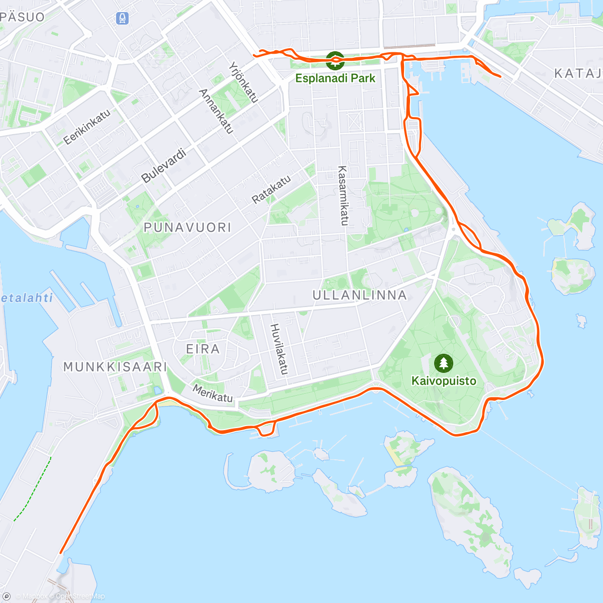 Map of the activity, MAF Run #27 (Helsinki, Finland)