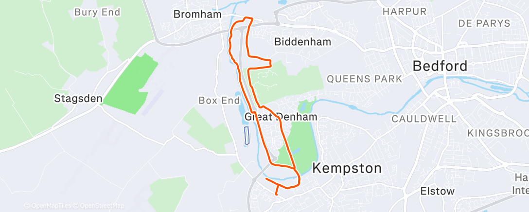 Map of the activity, Garmin says recovery time 364 days