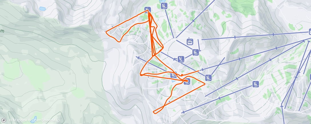 Mapa da atividade, Morning Alpine Ski