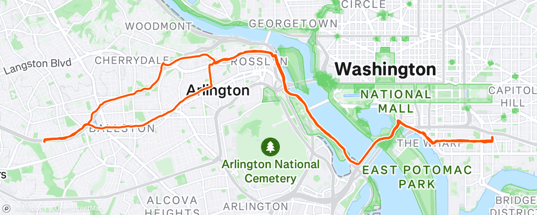Map of the activity, Morning Ride