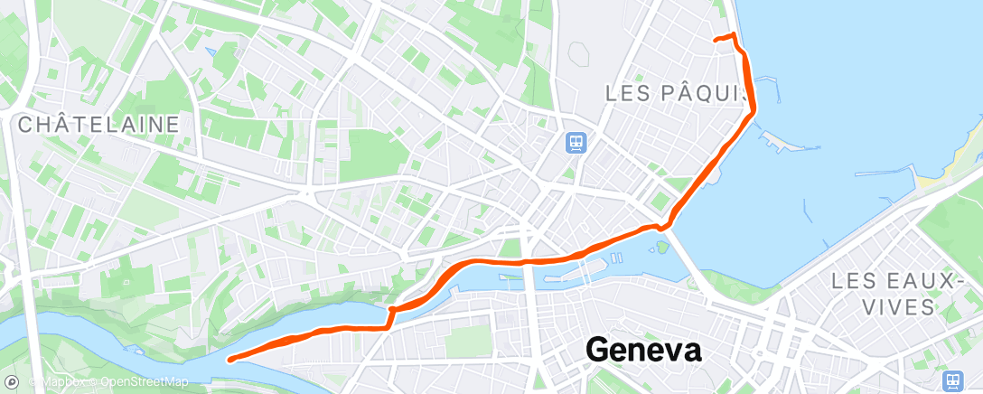 Map of the activity, Morning Run