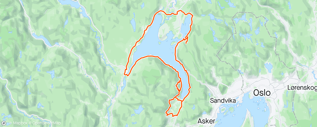 Map of the activity, Sundvolden GP, 39th/150+?