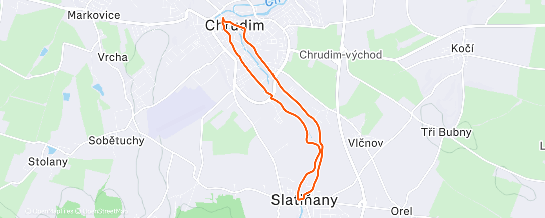 Map of the activity, Hýbat nohama 👣