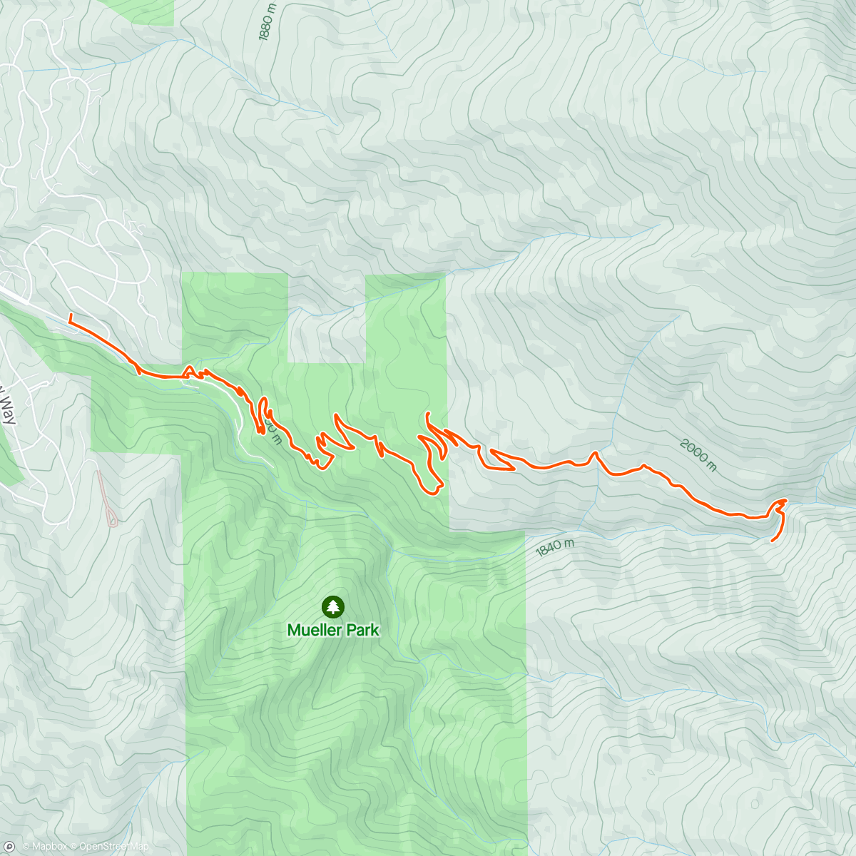 Map of the activity, Slow active recovery Mountain Bike Ride