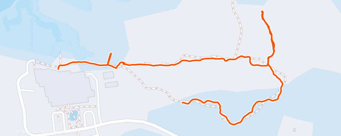 Map of the activity, Aquarium trail walk w the boys chilly and wet