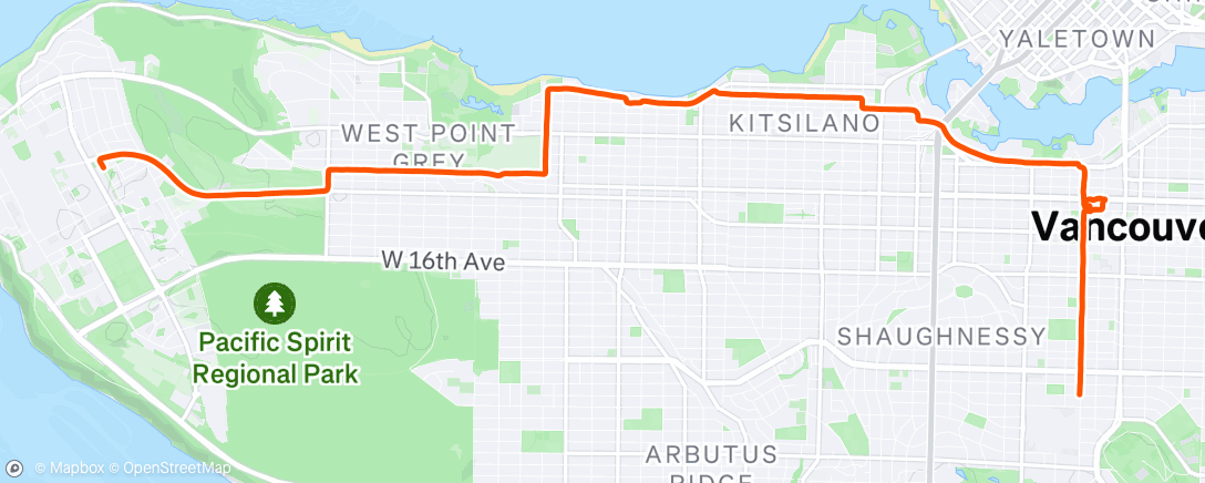 Map of the activity, Afternoon Ride