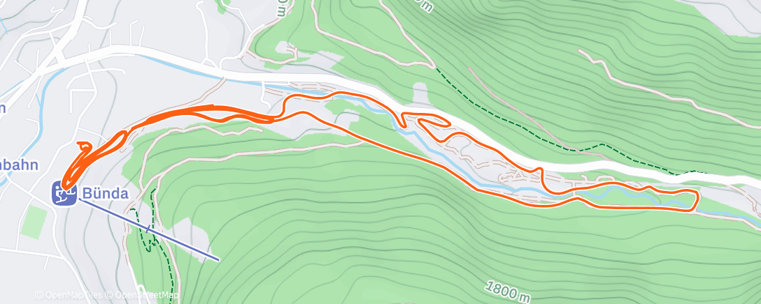 Map of the activity, Afternoon Nordic Ski
