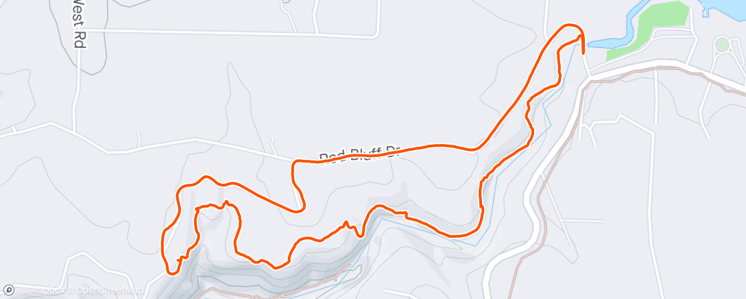 Map of the activity, Empty trails before the eclipse