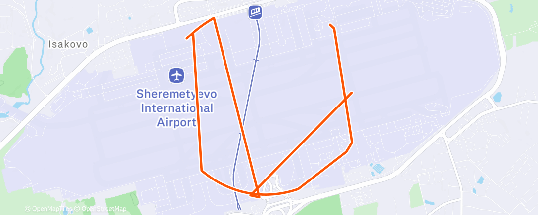 Map of the activity, Утренний забег