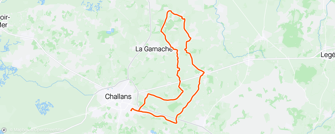 Map of the activity, Du côté de La Garnache