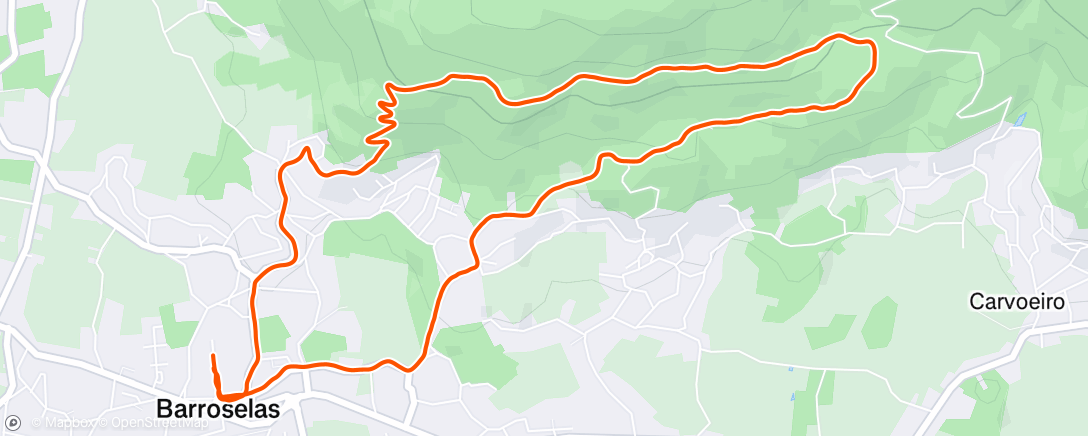Map of the activity, Corrida vespertina