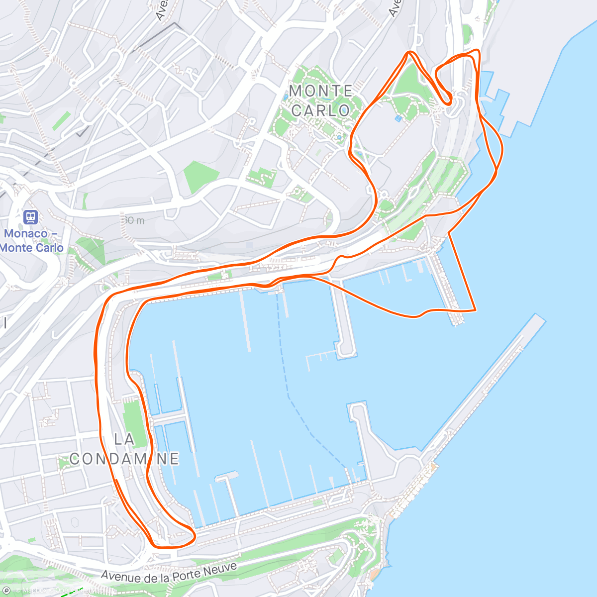Map of the activity, Grand Prix de Monaco 🇲🇨