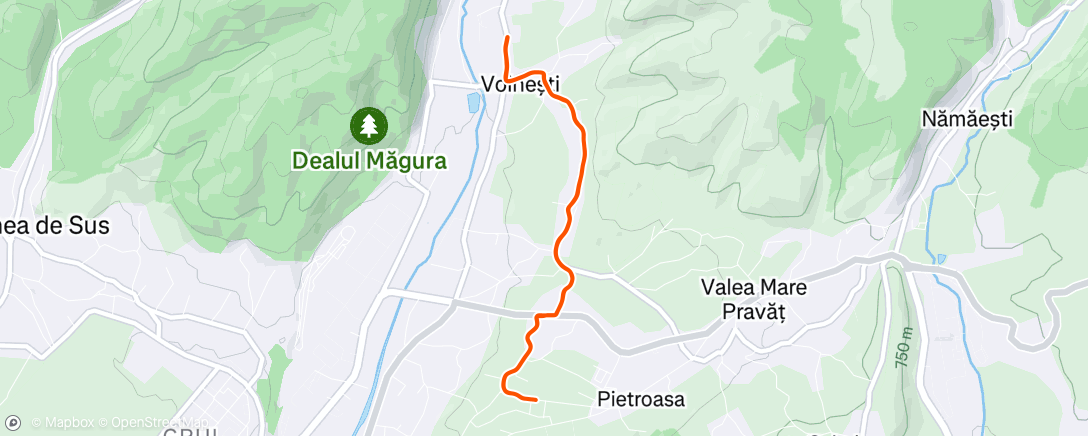 Map of the activity, Afternoon Ride