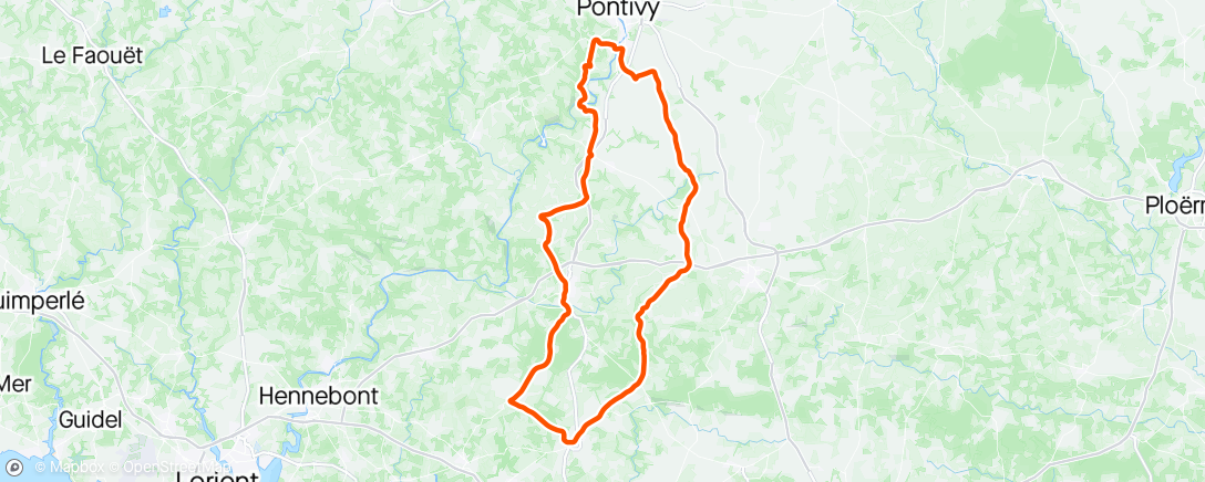 Map of the activity, Sortie vélo le matin 🤌