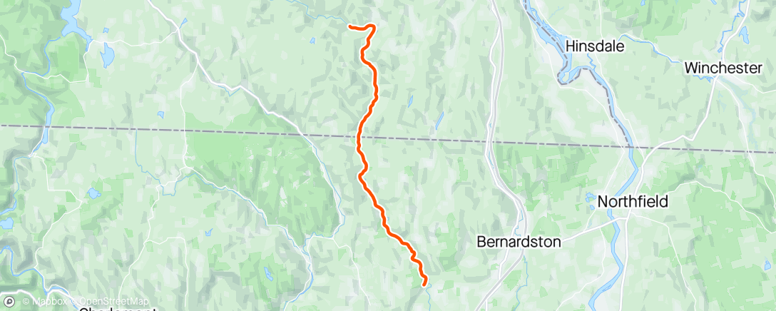 Map of the activity, Green River Gravel Ride