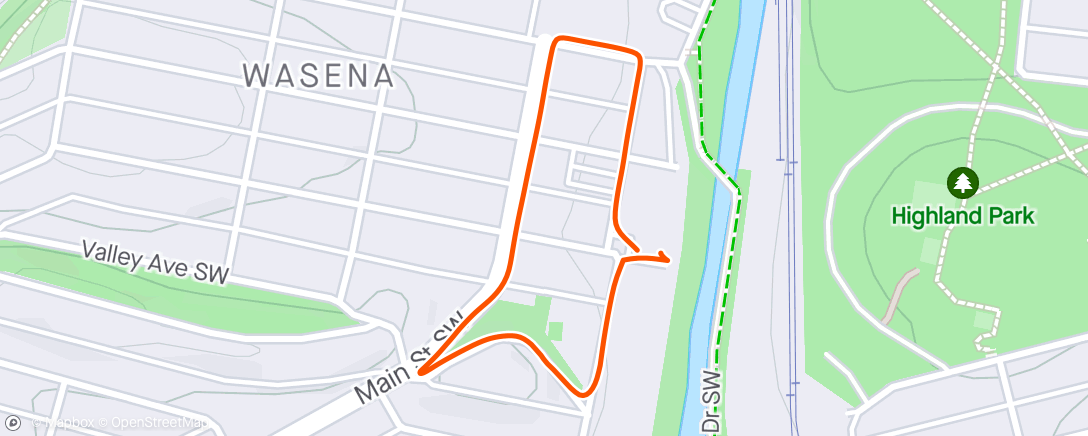 Mapa de la actividad, Morning Walk