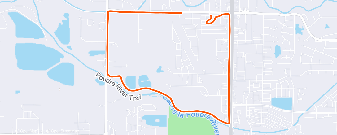 Map of the activity, Morning Run
