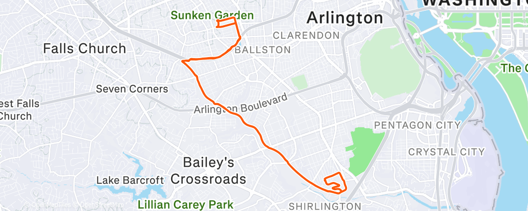 Map of the activity, Morning Ride