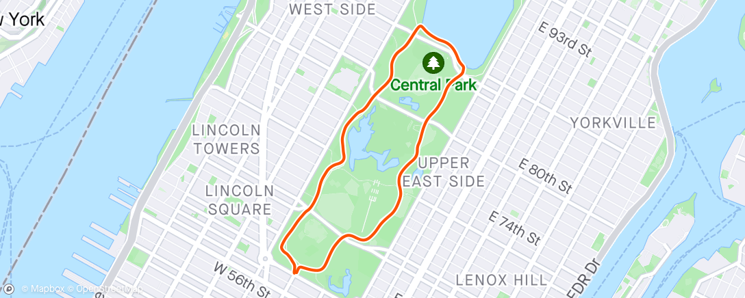 Map of the activity, Spring in Central Park