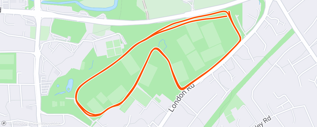 Map of the activity, Guildford Parkrun