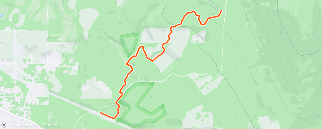 Map of the activity, Morning Mountain Bike Ride
