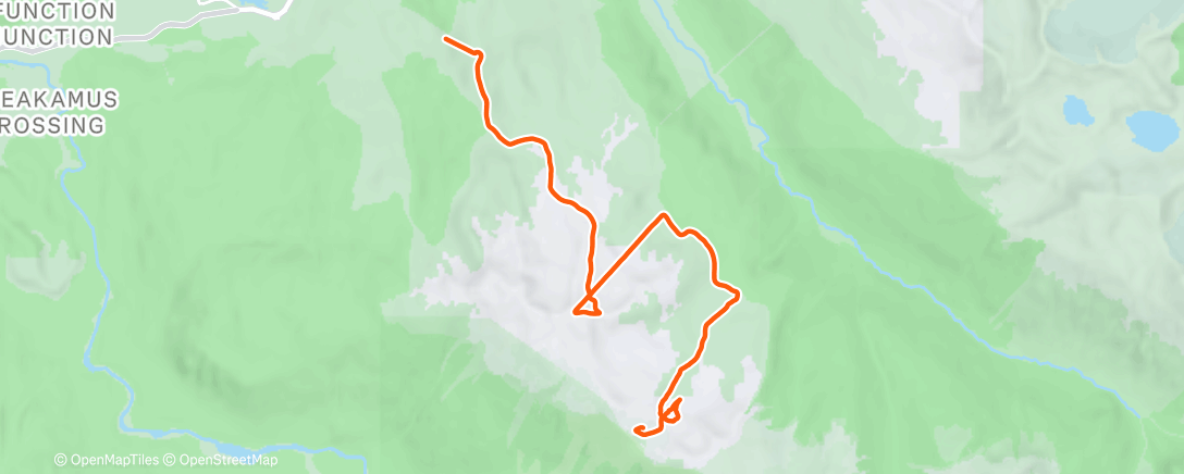 Map of the activity, Lunch Backcountry Ski
