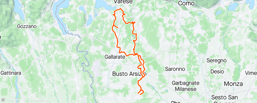 Map of the activity, Valle strappi ventosi