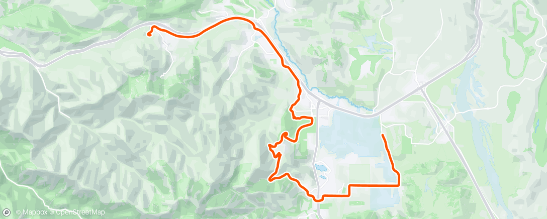 Map of the activity, The Afternoon Ride…