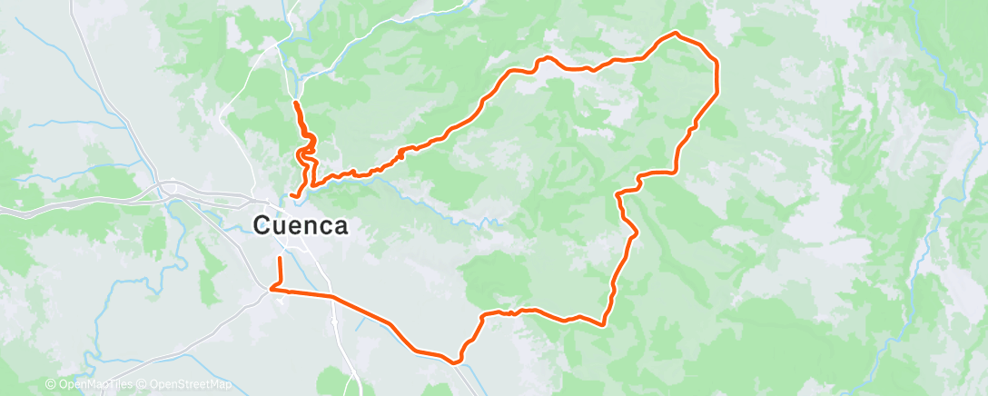 Map of the activity, Afternoon Ride