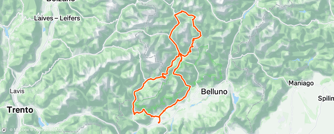 Map of the activity, Sportful Dolomiti