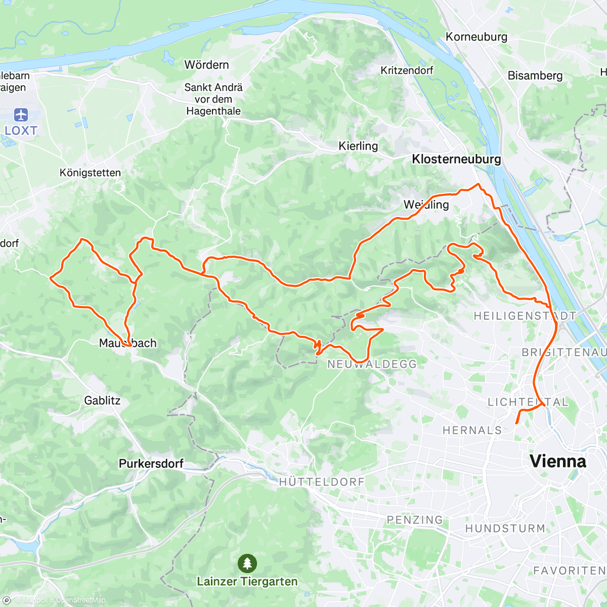 Map of the activity, USI