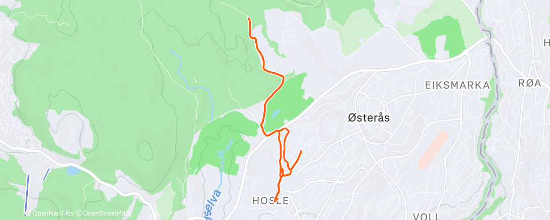 Map of the activity, Morning Run