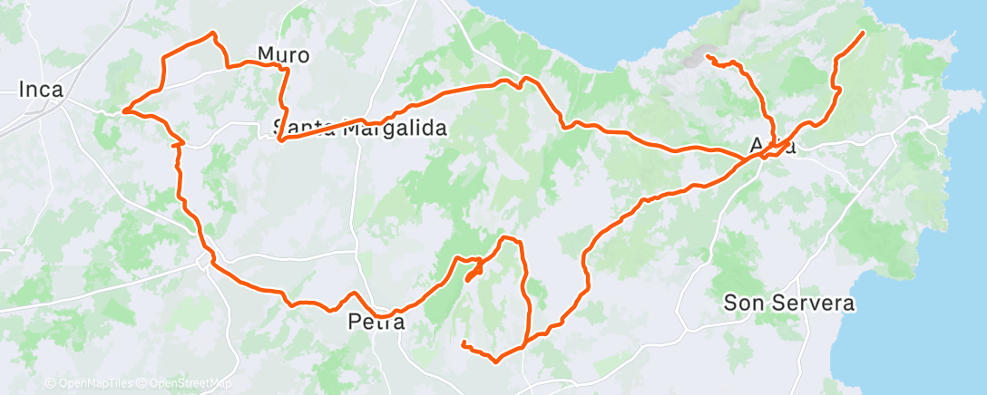 Map of the activity, Fahrt am Morgen