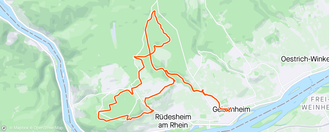 Carte de l'activité Radfahrt am Abend
