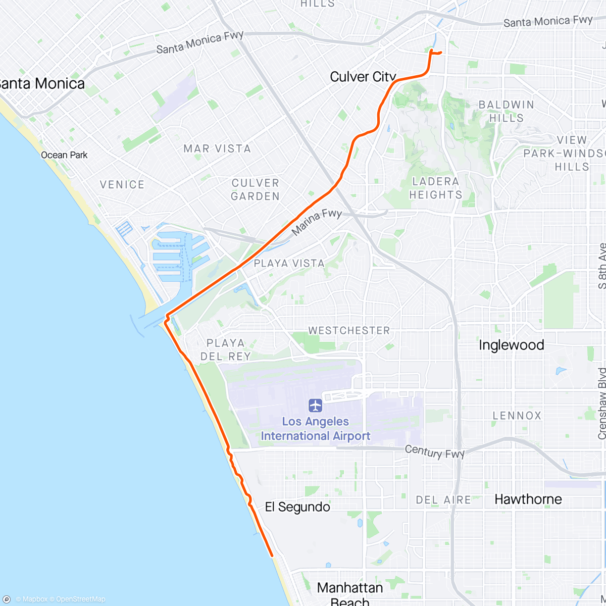 Map of the activity, Porto and back