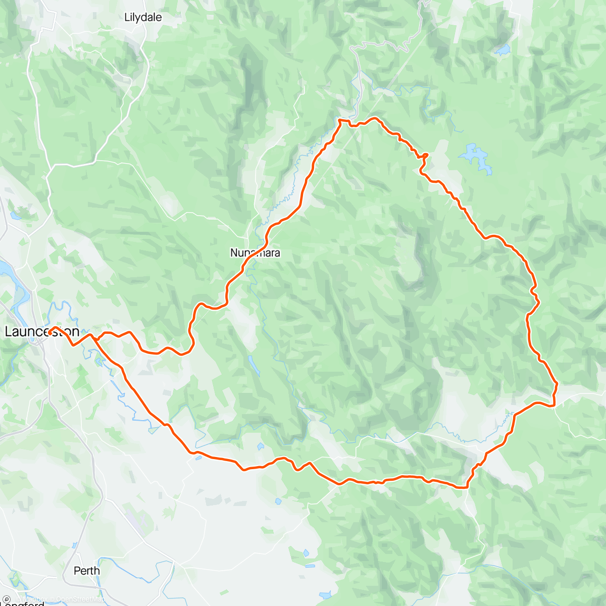 Map of the activity, Mt Barrow Loop
