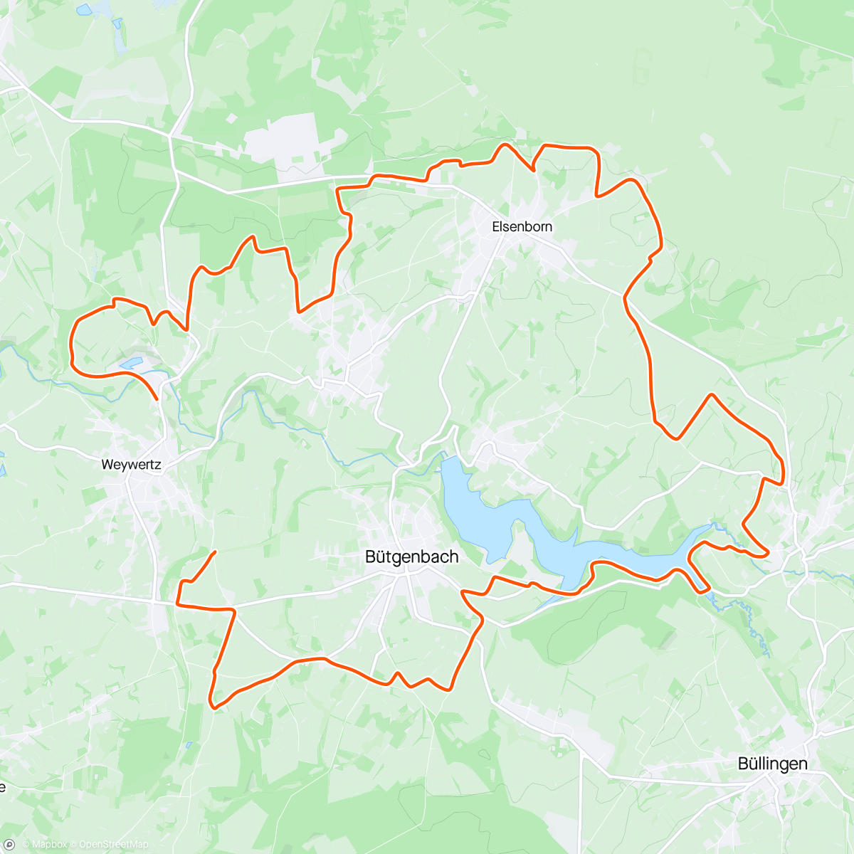 Mapa da atividade, Gravel Bütgenbach