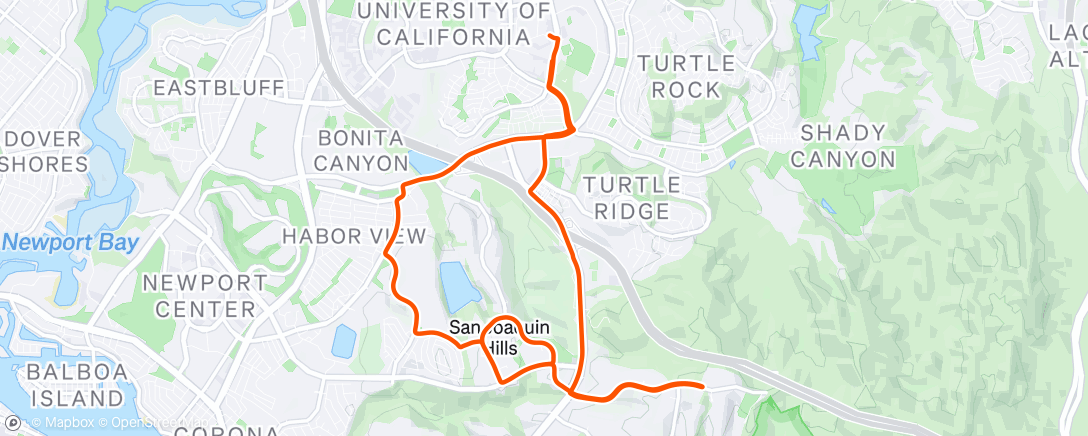 Map of the activity, Afternoon Ride