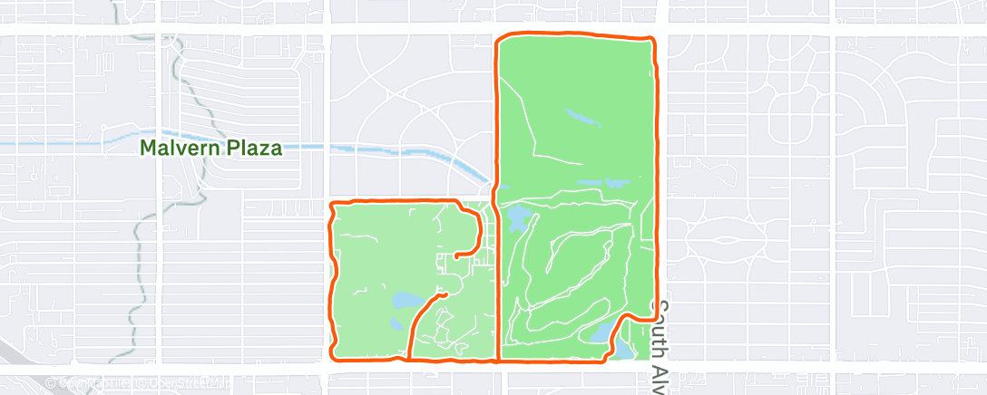 Map of the activity, Zoo Strides