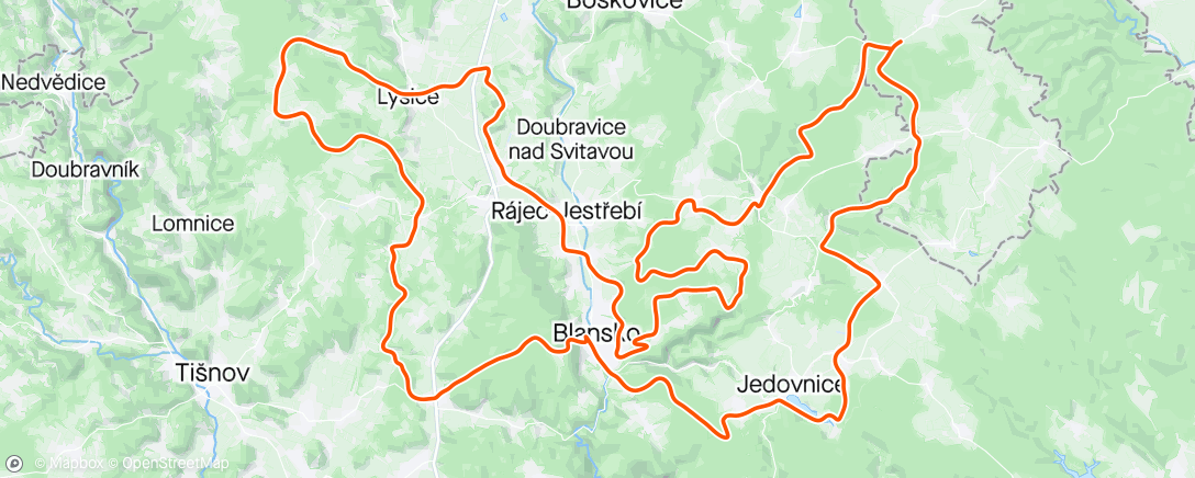 Mappa dell'attività MTB